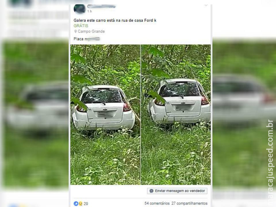  Carro roubado de motorista em semáforo é encontrado abandonado em matagal