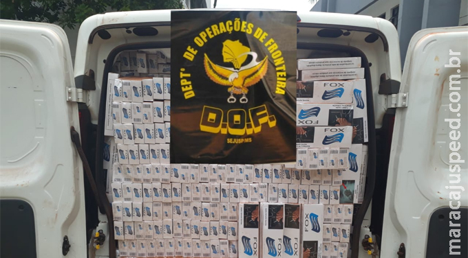 Maracaju: DOF apreende veículo carregado com 3.500 mil pacotes de cigarros