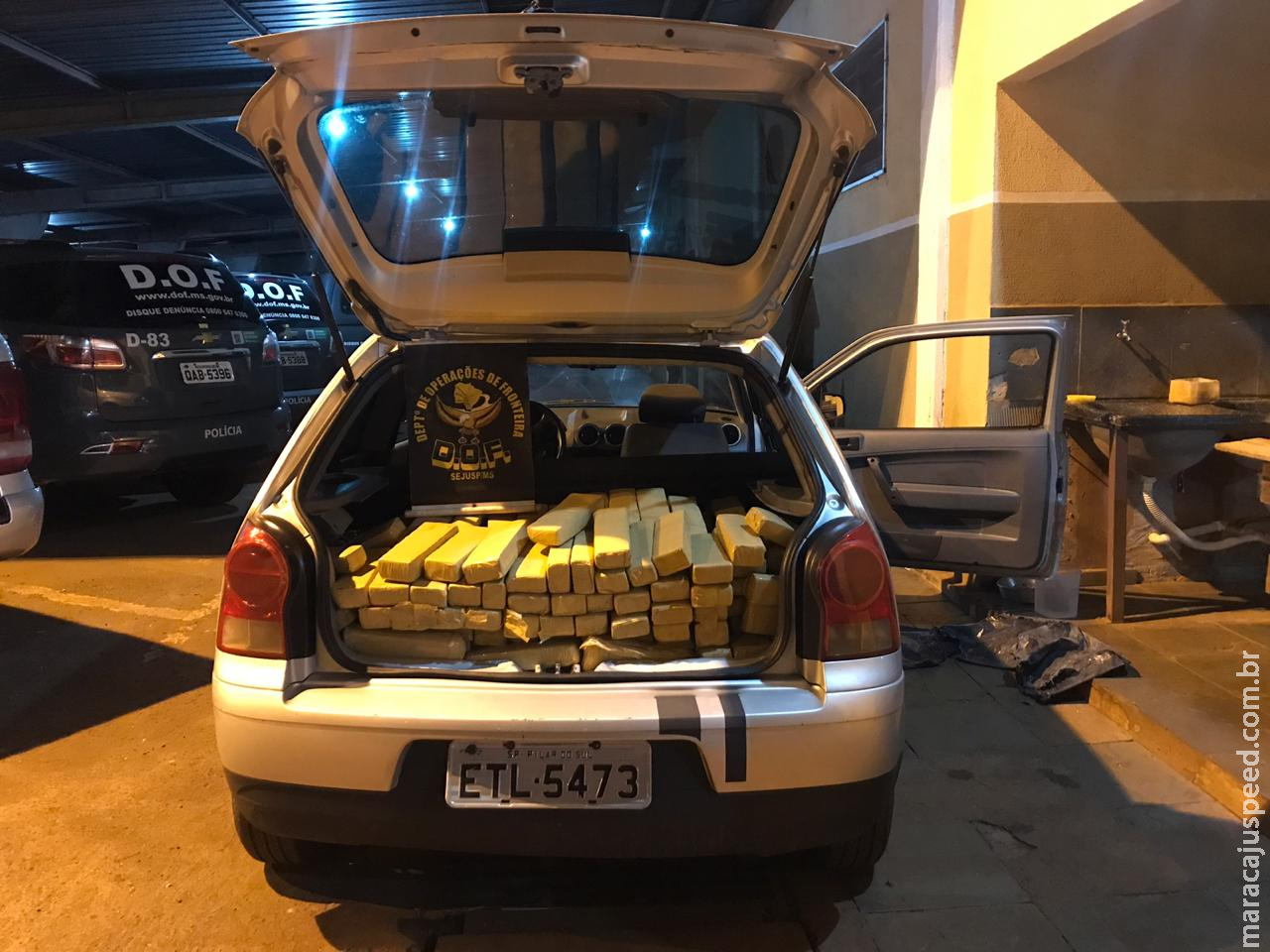 DOF apreende veículo carregado com droga em Ivinhema DOF apreende veículo carregado com droga em Ivinhema