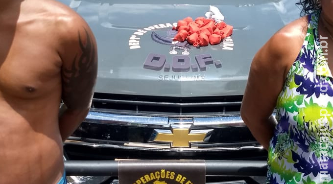 DOF prende casal com drogas em Nova Andradina DOF prende casal com drogas em Nova Andradina