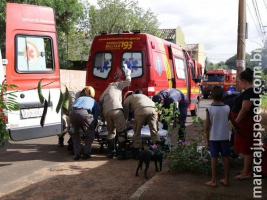 Menino que teve 85% do corpo queimado em incêndio vai para CTI