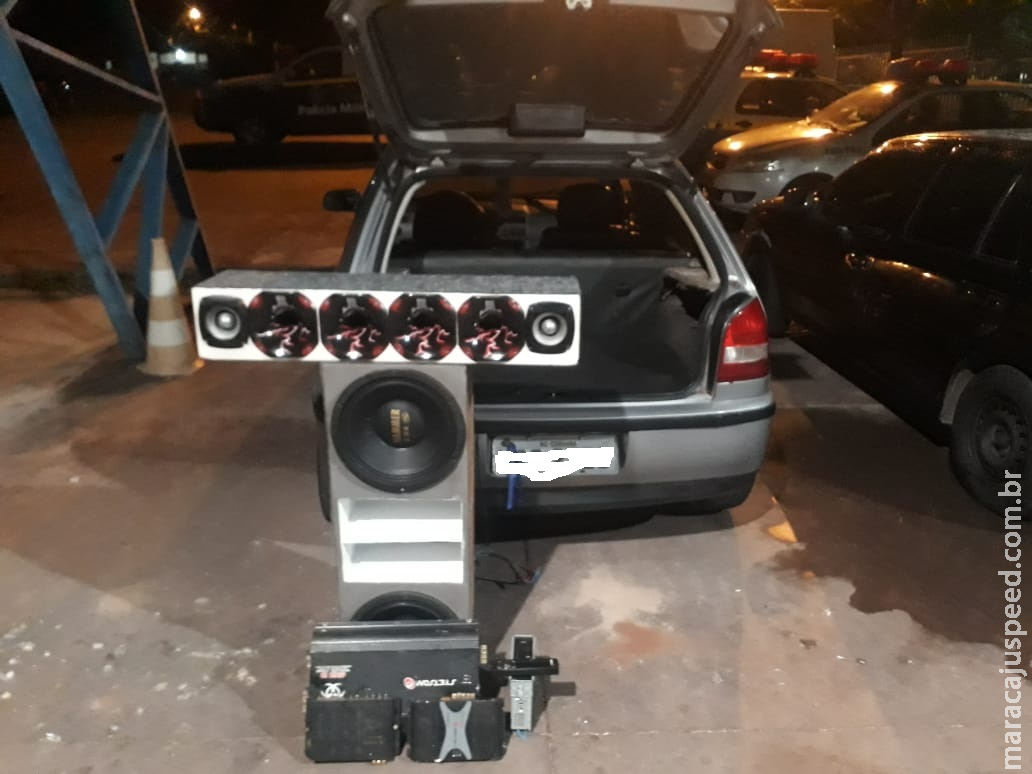 PMA, 6º Batalhão e Prefeitura de Corumbá autuam dois em R$ 10 mil por poluição sonora