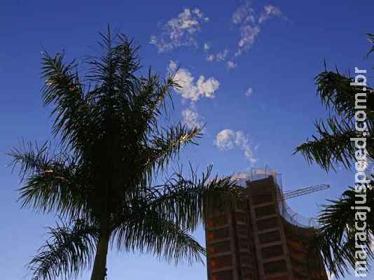 Quarta-feira de tempo aberto e calor de até 38°C em MS