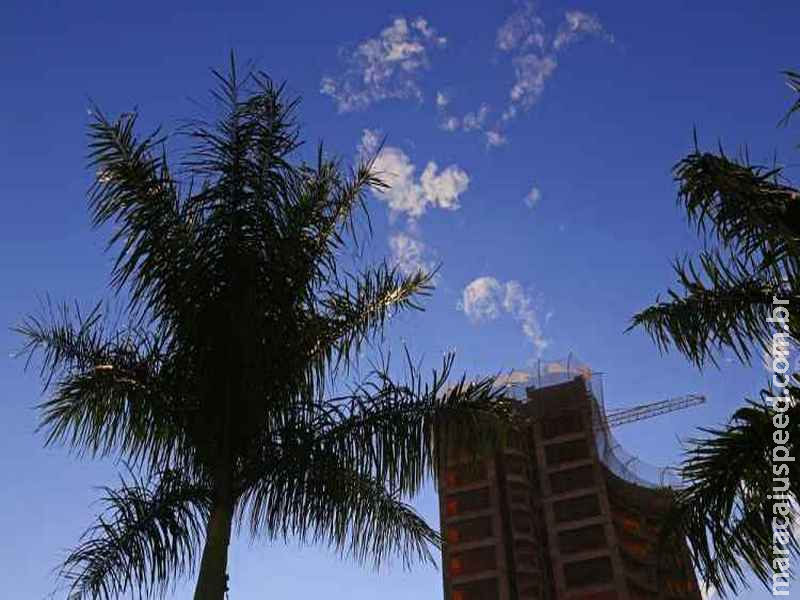 Semana começa com céu aberto e temperatura pode chegar aos 36°C Semana começa com céu aberto e temperatura pode chegar aos 36°C