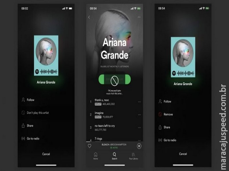 Spotify poderá ter função de bloquear artistas no aplicativo