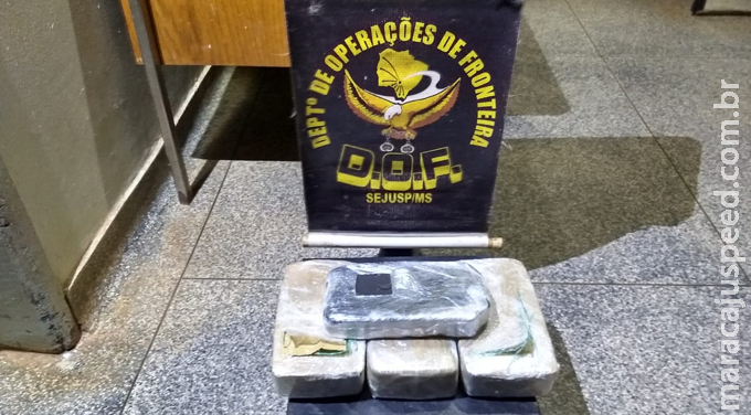 DOF apreende droga em ônibus DOF apreende droga em ônibus