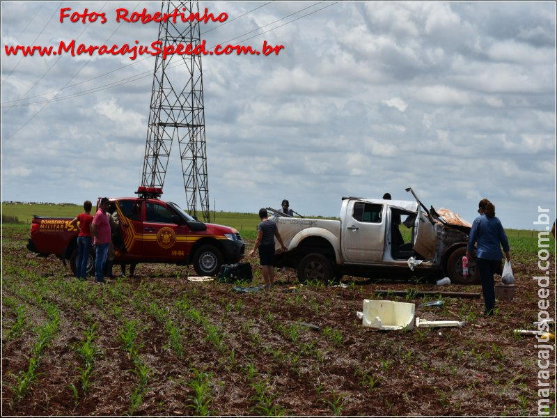 Maracaju: Capotamento de caminhonete na BR-267 resulta em morte de idosa Maracaju: Capotamento de caminhonete na BR-267 resulta em morte de idosa