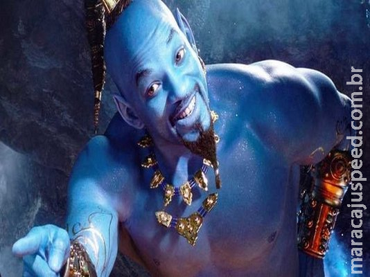 Will Smith aparece azul em trailer de ‘Alladdin’ e divide opinião de fãs Will Smith aparece azul em trailer de ‘Alladdin’ e divide opinião de fãs