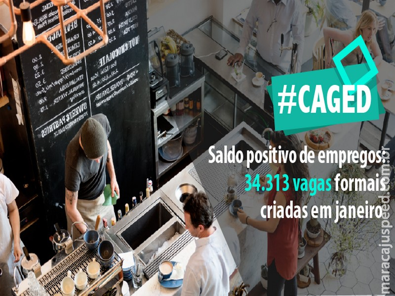 CAGED: Brasil tem saldo positivo de 34.313 empregos formais em janeiro