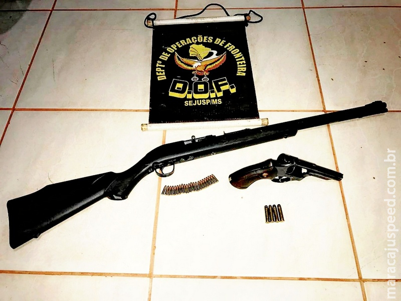 DOF apreende armas de fogo e munições DOF apreende armas de fogo e munições