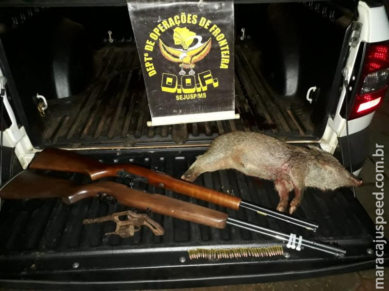 DOF apreende armas de fogo e munições em Caarapó DOF apreende armas de fogo e munições em Caarapó