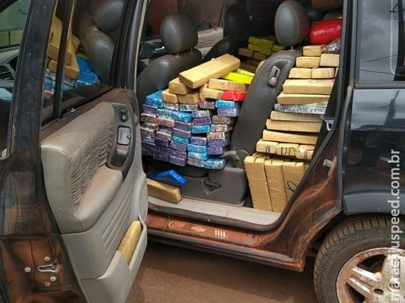 DOF prende quatro e barra quase uma tonelada de maconha na BR-463 DOF prende quatro e barra quase uma tonelada de maconha na BR-463