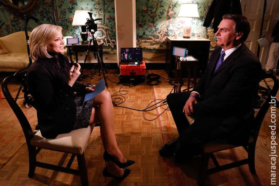 Em TV dos EUA, Bolsonaro defende muro e fala sobre Marielle Em TV dos EUA, Bolsonaro defende muro e fala sobre Marielle
