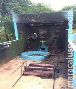 Incêndio em capela de MS foi criminal, aponta perícia Incêndio em capela de MS foi criminal, aponta perícia