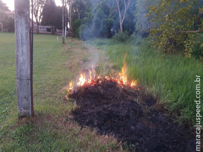 Polícia Militar Ambiental autua homem por atear fogo em limpeza de terreno baldio urbano