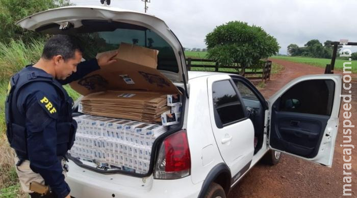 PRF apreende 11.500 maços de cigarro contrabandeado
