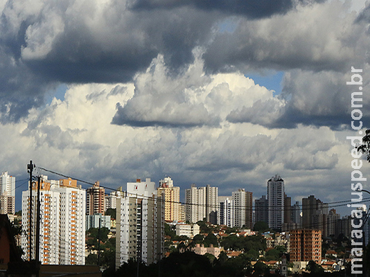 Segunda-feira será nublada com pancadas de chuva em MS Segunda-feira será nublada com pancadas de chuva em MS