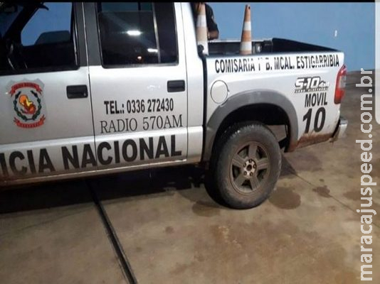 Caminhonete roubada na fronteira estaria sendo usada como viatura em Pedro Juan Caminhonete roubada na fronteira estaria sendo usada como viatura em Pedro Juan
