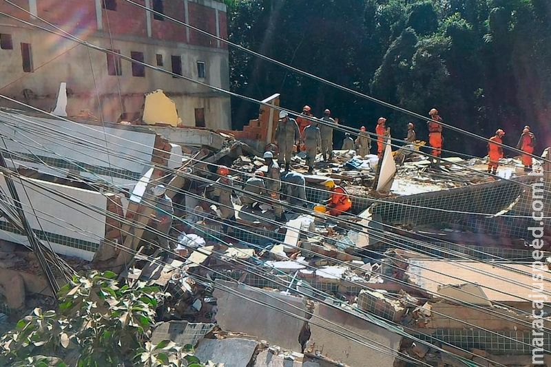 Desabamento no Rio deixou pelo menos dois mortos e cinco feridos