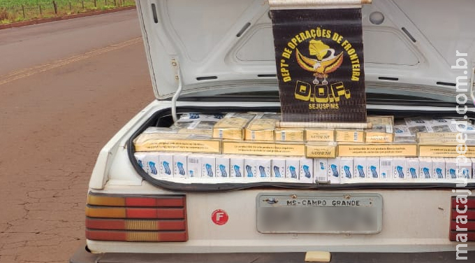 Maracaju: Adolescente foi apreendido pelo DOF transportando 500 pacotes de cigarros contrabandeados do Paraguai