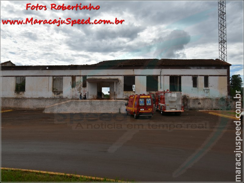 Maracaju: Bombeiros foram acionados para atender incêndio em prédio histórico da ferrovia Maracaju: Bombeiros foram acionados para atender incêndio em prédio histórico da ferrovia
