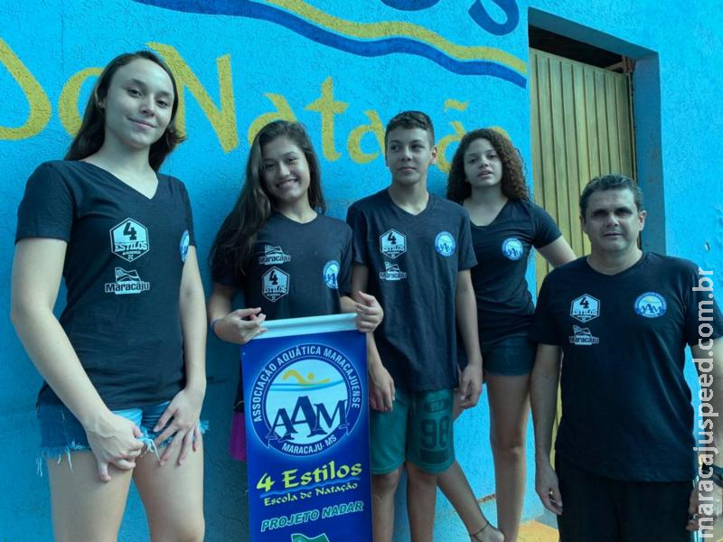Nadadores de Maracaju participaram de competição em Brasília