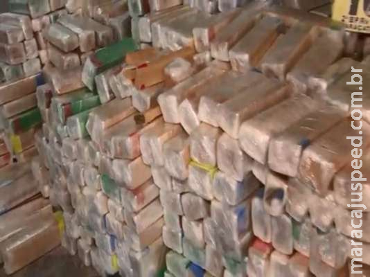 Polícia apreende mais de 4 toneladas de maconha dentro de transportadora