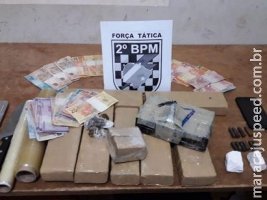 Trio que fornecia drogas para usuários em município é preso pela PM