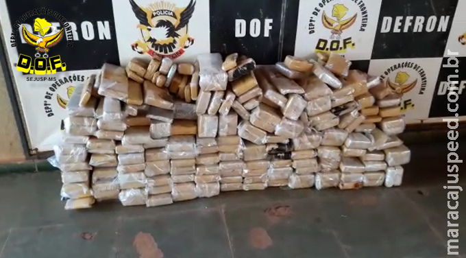 Veículo com droga que seria levado para São Paulo foi apreendido pelo DOF na região de Amambai Veículo com droga que seria levado para São Paulo foi apreendido pelo DOF na região de Amambai