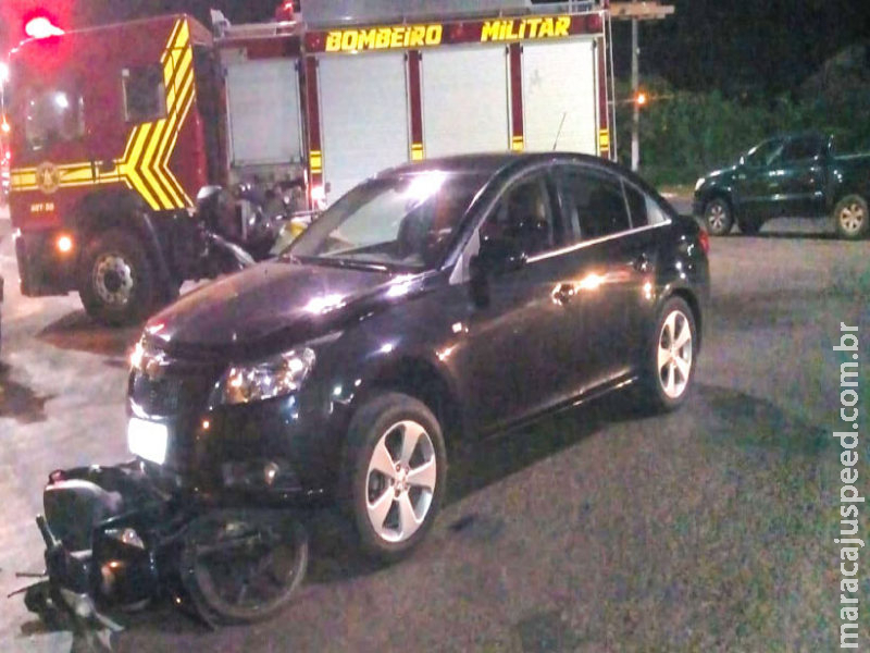 Adolescente tem fratura exposta em acidente na Avenida Pantaneta