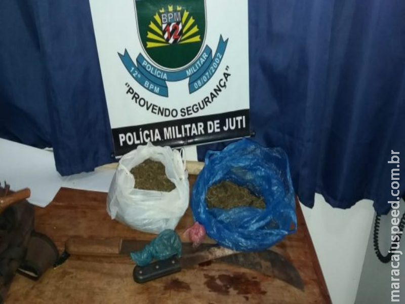 Após denúncia de ameaça e tráfico de drogas, polícia prende dois em Juti