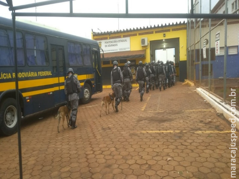 Após motim, tropa de choque reforça segurança na Penitenciária de Dourados