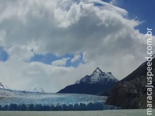Campo de gelo na Patagônia chilena é rompido por mudanças climáticas Campo de gelo na Patagônia chilena é rompido por mudanças climáticas