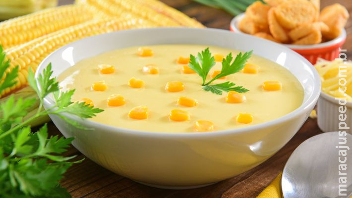 Creme de milho é acompanhamento para qualquer refeição Creme de milho é acompanhamento para qualquer refeição
