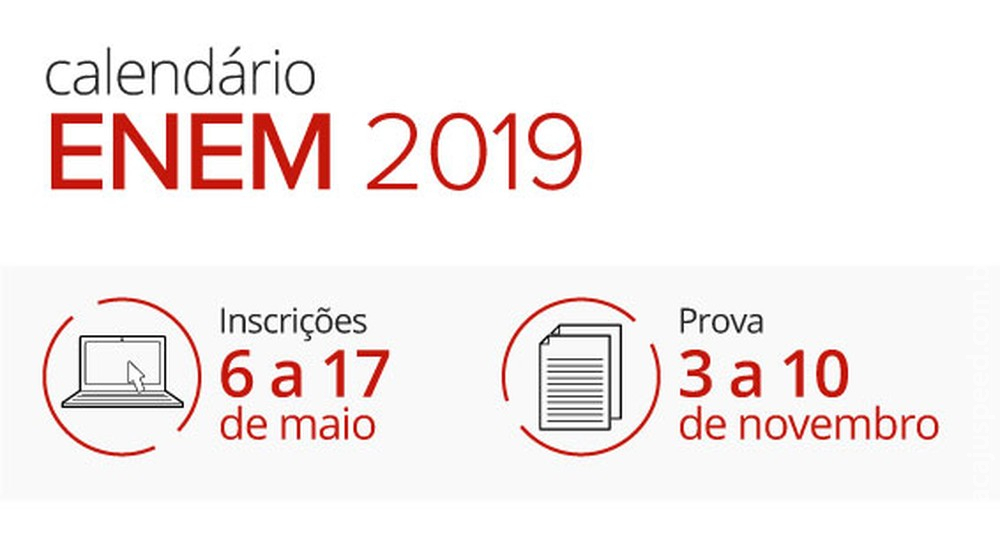 Enem 2019 abre inscrições para a prova; veja passo a passo Enem 2019 abre inscrições para a prova; veja passo a passo