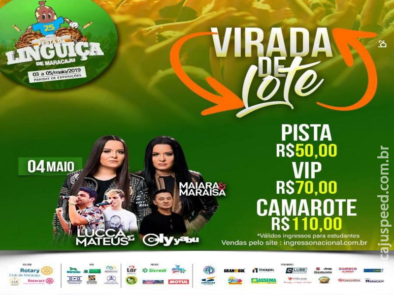 Horários de Shows da 25ª Festa da Linguiça de Maracaju