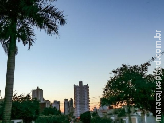 Inmet prevê sexta-feira com calor de 34°C e pancadas de chuva isoladas em MS