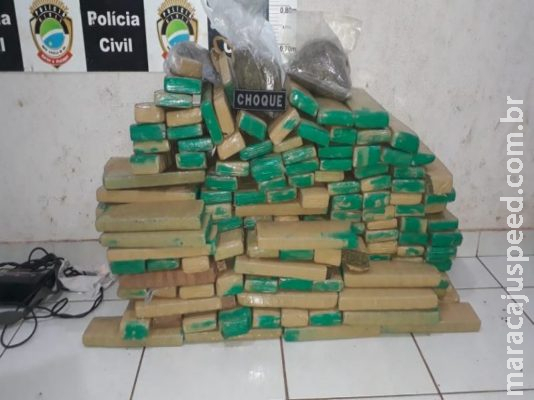 Jovem é preso com 146 quilos de maconha em casa no Residencial Teruel Jovem é preso com 146 quilos de maconha em casa no Residencial Teruel