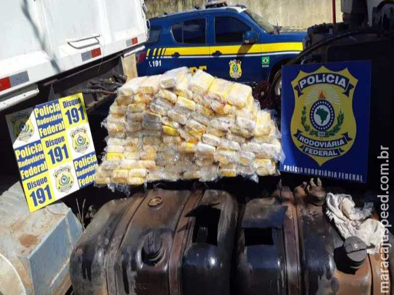 Motorista é preso com 100 kg de cocaína na companhia do neto