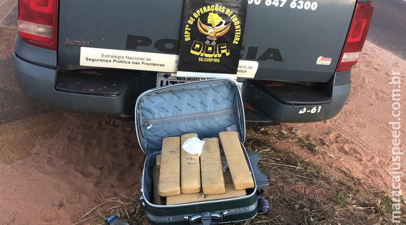 Passageira de ônibus foi presa pelo DOF por Tráfico de Drogas na região de Ponta Porã Passageira de ônibus foi presa pelo DOF por Tráfico de Drogas na região de Ponta Porã