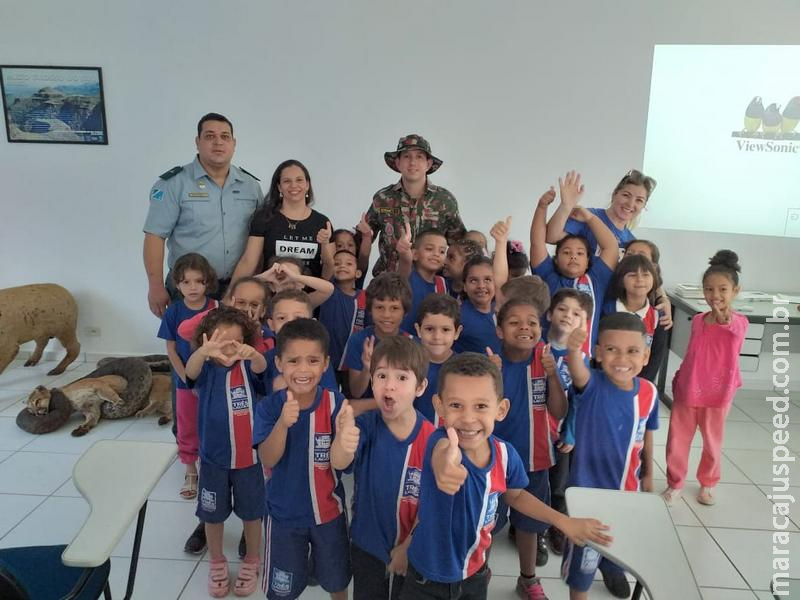 Polícia Militar Ambiental de Três Lagoas realiza Educação Ambiental para 50 alunos de escola pública da cidade Polícia Militar Ambiental de Três Lagoas realiza Educação Ambiental para 50 alunos de escola pública da cidade