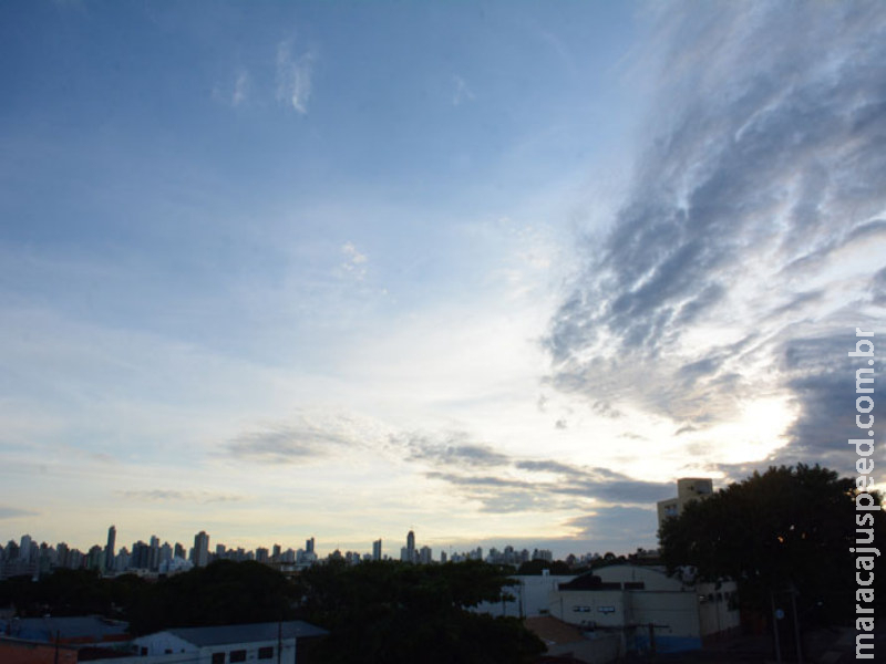Quinta com possibilidade de chuva em algumas regiões de MS Quinta com possibilidade de chuva em algumas regiões de MS