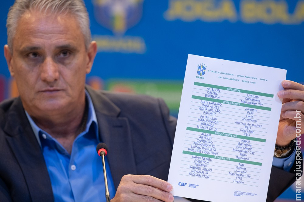 Tite divulga convocação do Brasil para a Copa América com Neres e Fernandinho: "Lista mais difícil" Tite divulga convocação do Brasil para a Copa América com Neres e Fernandinho: "Lista mais difícil"