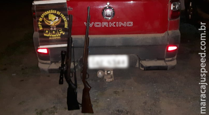 Armas de fogo e munições foram apreendidas pelo DOF Armas de fogo e munições foram apreendidas pelo DOF