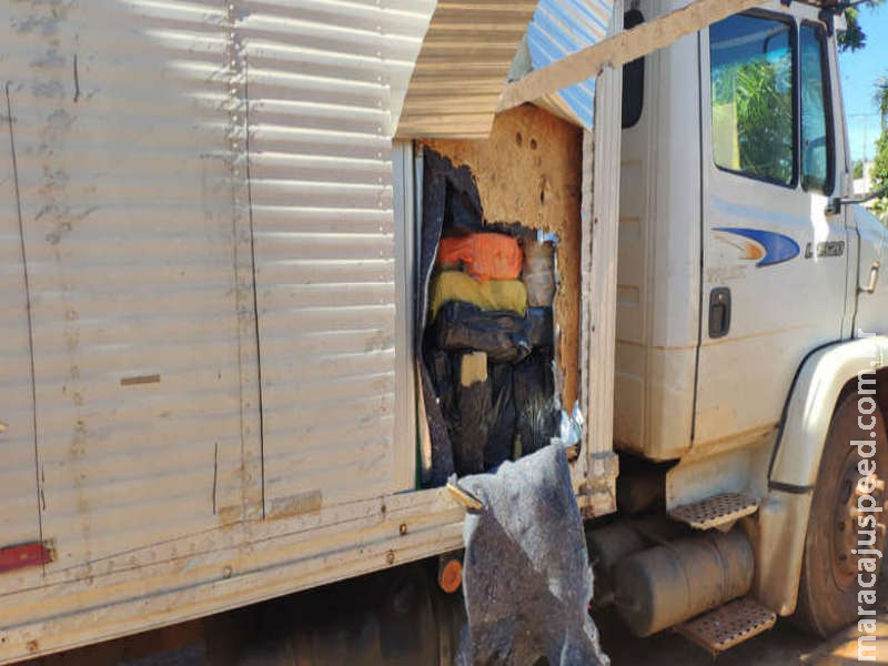 Carga de 2,8t de maconha com destino a Minas é apreendida no Sul do Estado Carga de 2,8t de maconha com destino a Minas é apreendida no Sul do Estado