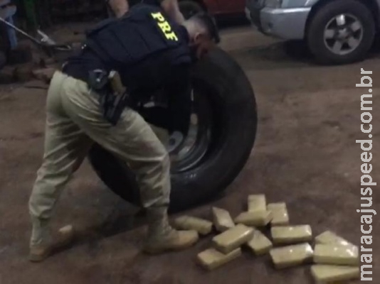 Condenado por tráfico é flagrado com 37 quilos de cocaína em caminhão