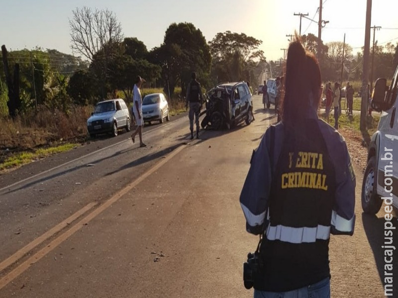 Homem morre em acidente de trânsito na MS-376, em Vicentina Homem morre em acidente de trânsito na MS-376, em Vicentina