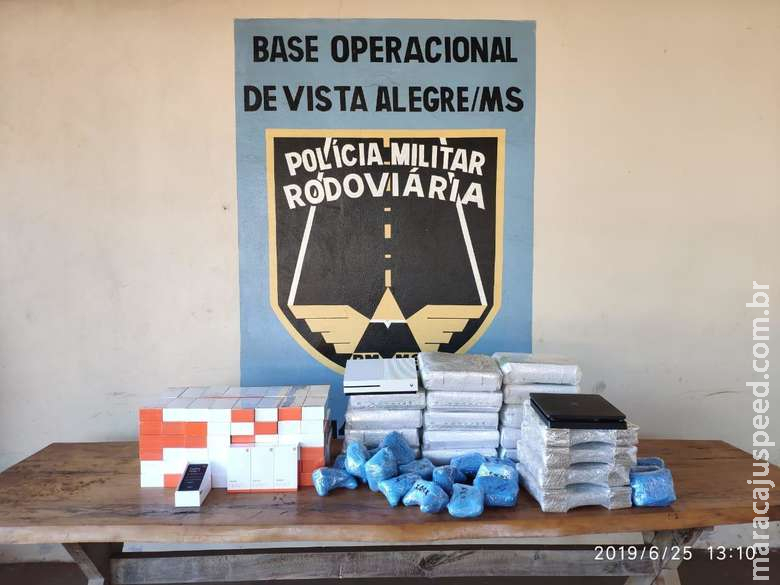 Maracaju: Após fuga casal é capturado com produtos de contrabando na MS-164 com a BR-267