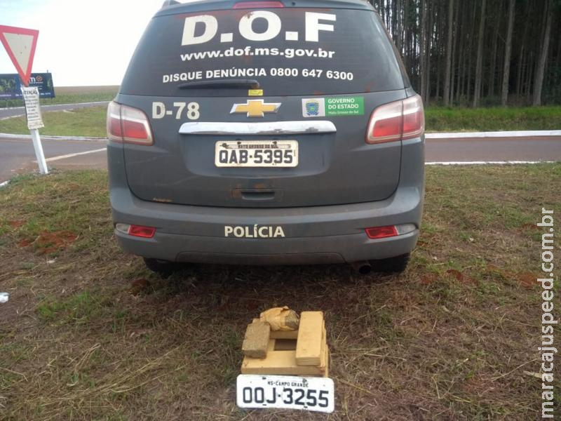 Maracaju: DOF apreende entorpecente abandonado após veículo fugir da abordagem policial Maracaju: DOF apreende entorpecente abandonado após veículo fugir da abordagem policial