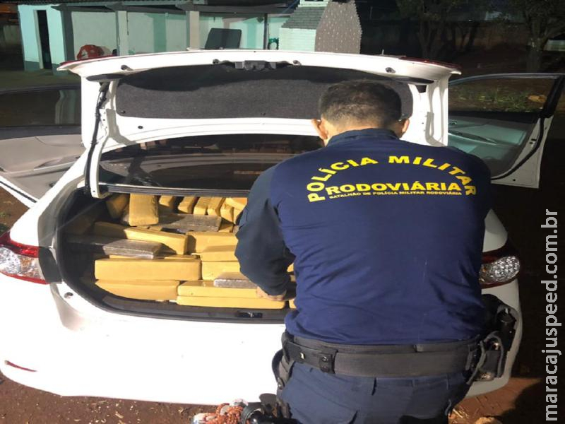 Maracaju: Veículo roubado foi recuperado com quase meia tonelada de drogas na MS-164
